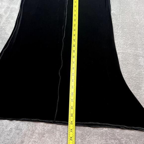 Vintage Heydari Maxi Skirt Slinky Black Womens S/M Stretch Witchy Gothic Grunge - Picture 7 of 9